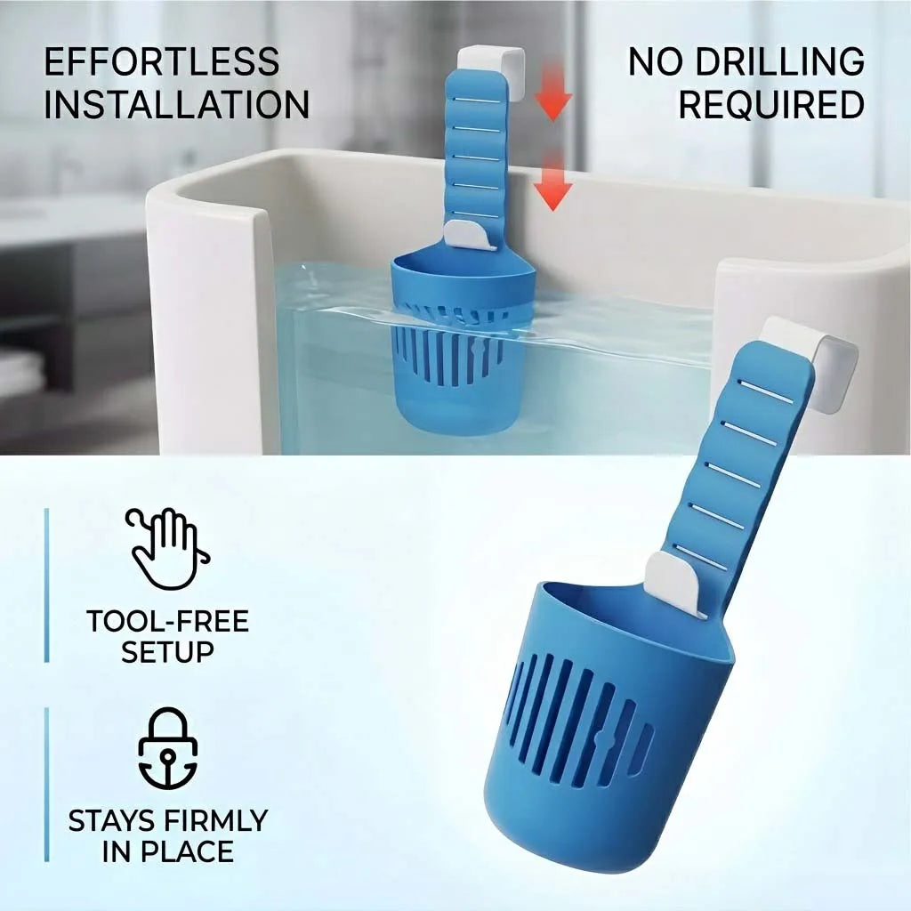 Silicone Toilet Tank Tablet Holder Versatile Toilet Bowl Hanging Cleaner and Deodorizer Hanger