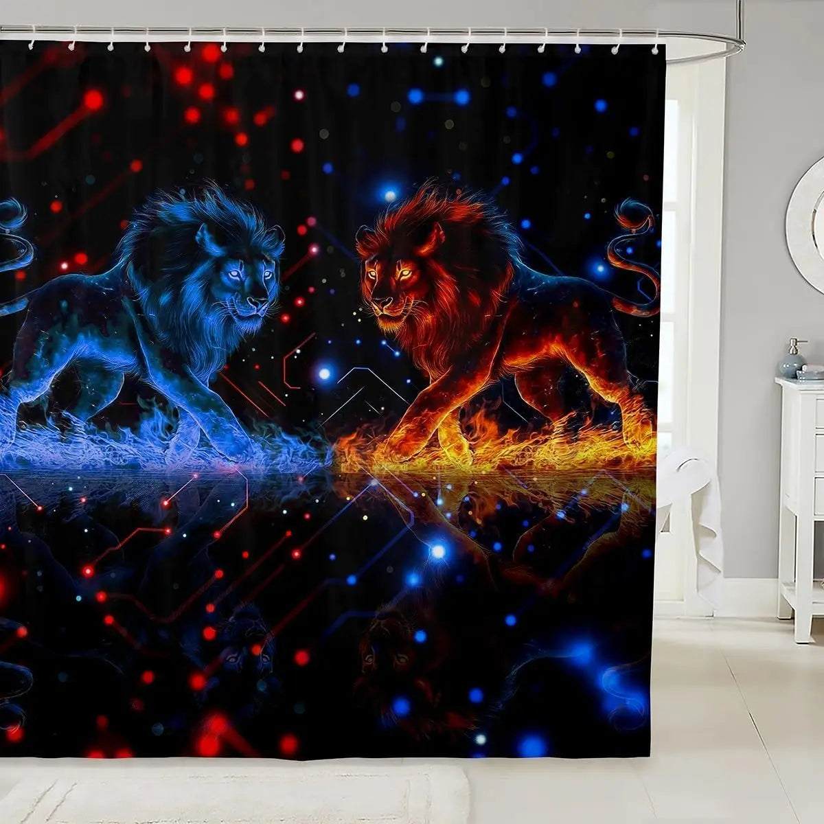 Dachshund Shower Curtain Kids Cute pet Dog Bathroom Shower Liner for Teens Puppy Bath Curtain Waterproof Waterproof Polyester