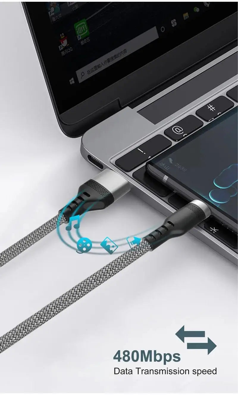 USB Type C Cable 5A Super Fast Charge Cable For Huawei 1m 3m 5m 8 Meter USB C Extension Cable for Samsung Xiaomi OPPO Universal