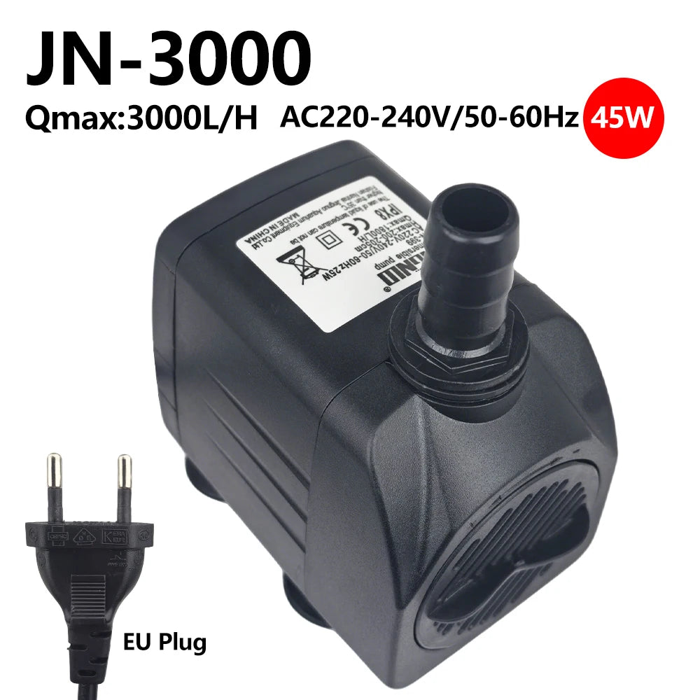 AC220V Multi-functional Silent Aquarium Submersible Pump, Landscape Large-flow Water Spray Pump,Fish Pond Water Circulation Pump