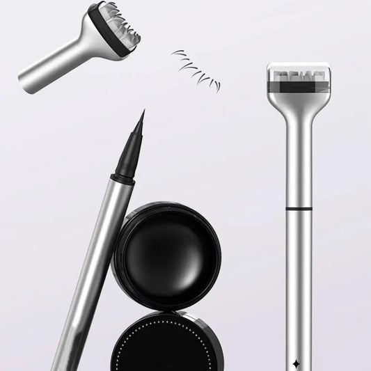 1 Set Eyelash Seal DIY Lower Lash Extension Stamps For Beginner Convenient Natural Simulation Mascara Stick Silicone Makeup Tool