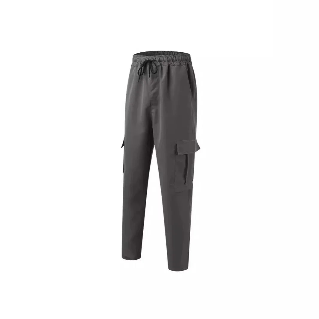 New Style Amazon Men's Cargo Pants Loose Straight Leg Casual Sports Trousers Working Men's Pocket Pants European And American