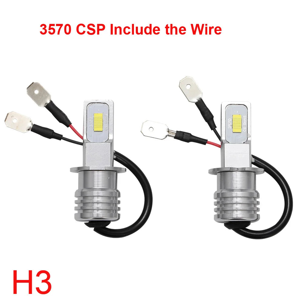 LED H7 20000LM 4300K 8000K 3000K HB3 HB4 9005 9006 H3 H1 H8 H4 H11 H9 Turbo Canbus Led Car Headlight CSP CHIP Fog Light