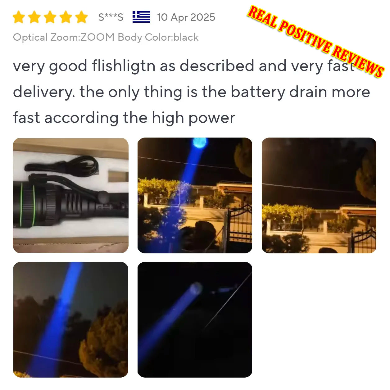 hit product long-range kilometer ultra bright flashlight, outdoor waterproof high-power strong light flashlight, rechargeable