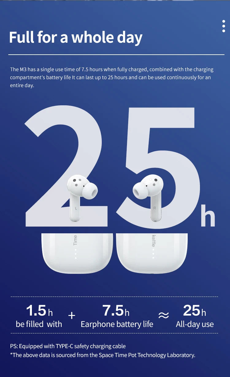 Timekettle M3 Translator Earbuds Bluetooth Real Time Simultaneous Headphones Instant Voice Translate Device for Business Travel