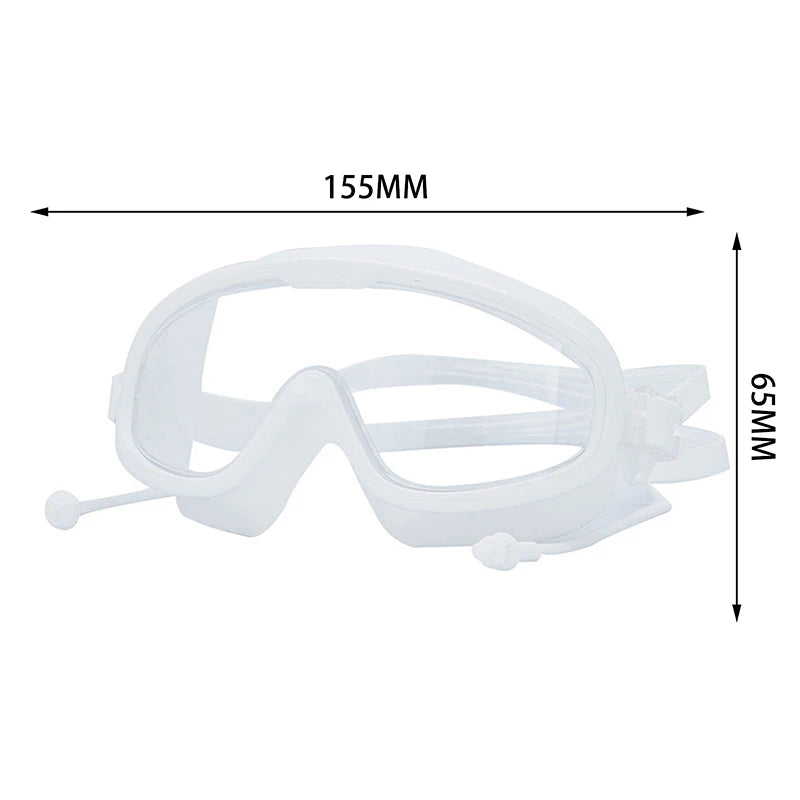 Hot！1 PC Large Frame Swimming Goggles For Kids High Quality Antifog Swim Glasses Waterproof HD Swim Eyewear Swim Equipment