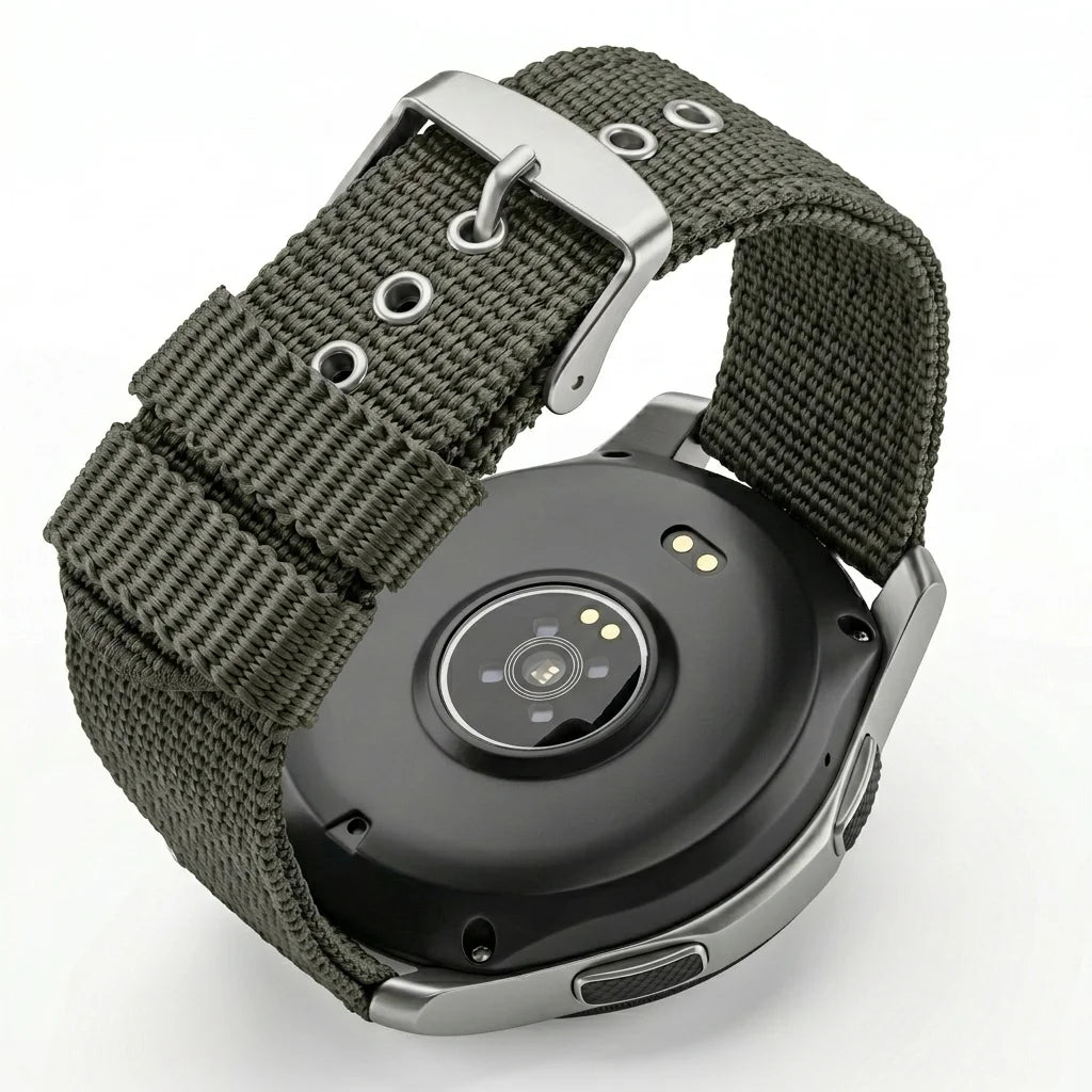 18 20 22 24mm Universal Nylon Watchband Sport Canvas Strap 4 Colors Replacement Bracelet Men Women Accessories