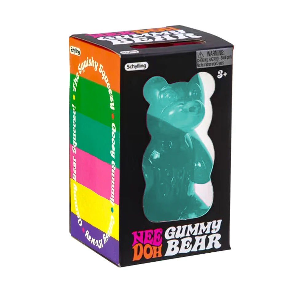 NeeDoh Gummy Bear Squishy Toy Soft Stress Relief Sensory Fidget Squeeze Toy for Kids & Adults Non-Toxic Anxiety Relief Desk Toy