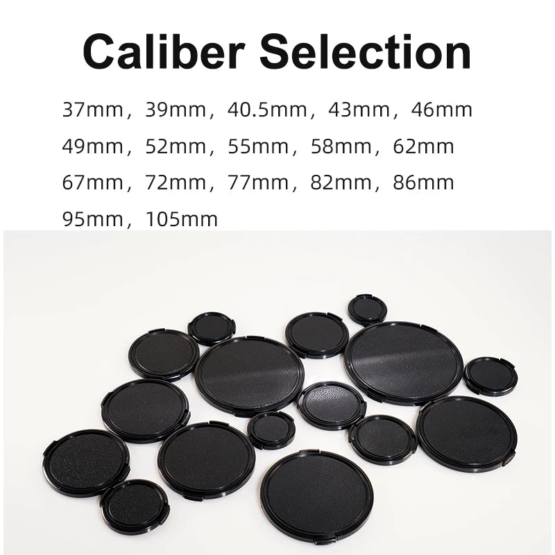 Camera Cap Lens Cap Lens Cover Protector Universal For Canon Nikon Sony Olypums Fuji Samsung 37 39 40.5 43 46 49 52 55 58 62 67
