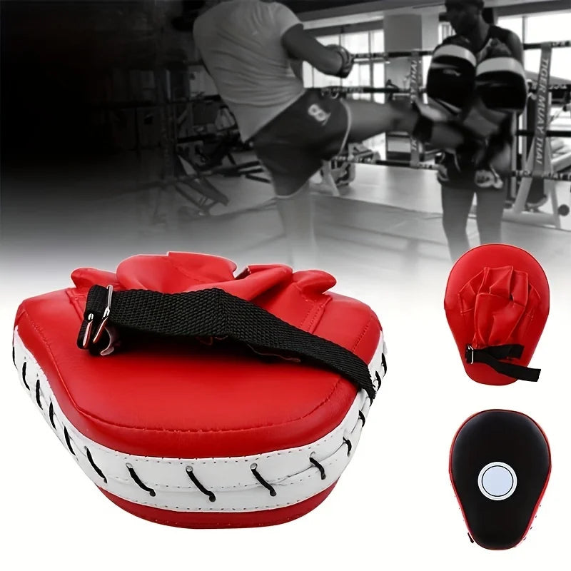 1Pc Professional Boxing Impact Pu Curved Hand Target - Shock Absorbing Training Hand Pad - Karate Boxing Mma Muay Thai or Fighting Sports Training Baffle