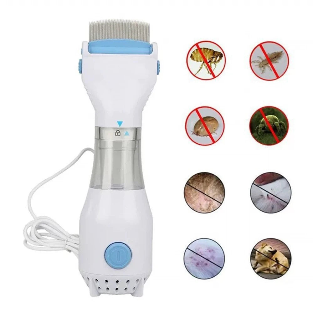 Electric Anti Lice Comb Pet Puppy Dog Cat Head Flea Removal Killer Brush Pets Comb Cats Dogs Hair Cleaner Lice Remover Comb