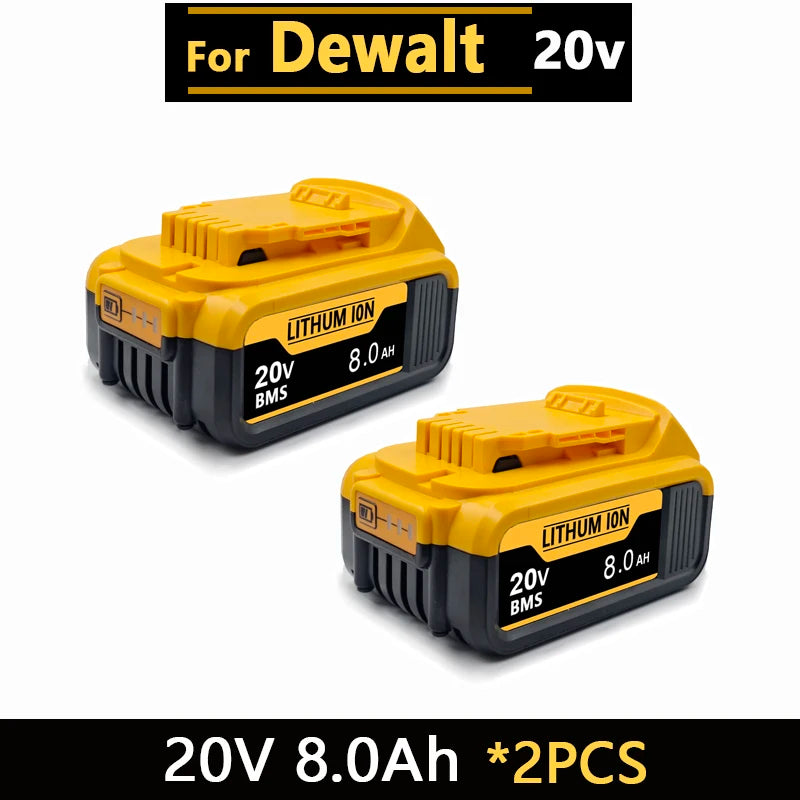 New High-power For DEWALT 20v/60V battery DCB200 DCB205 DCB206  * power tool 18V battery 3AH 8AH 12AH 18AH batteries  DCD805