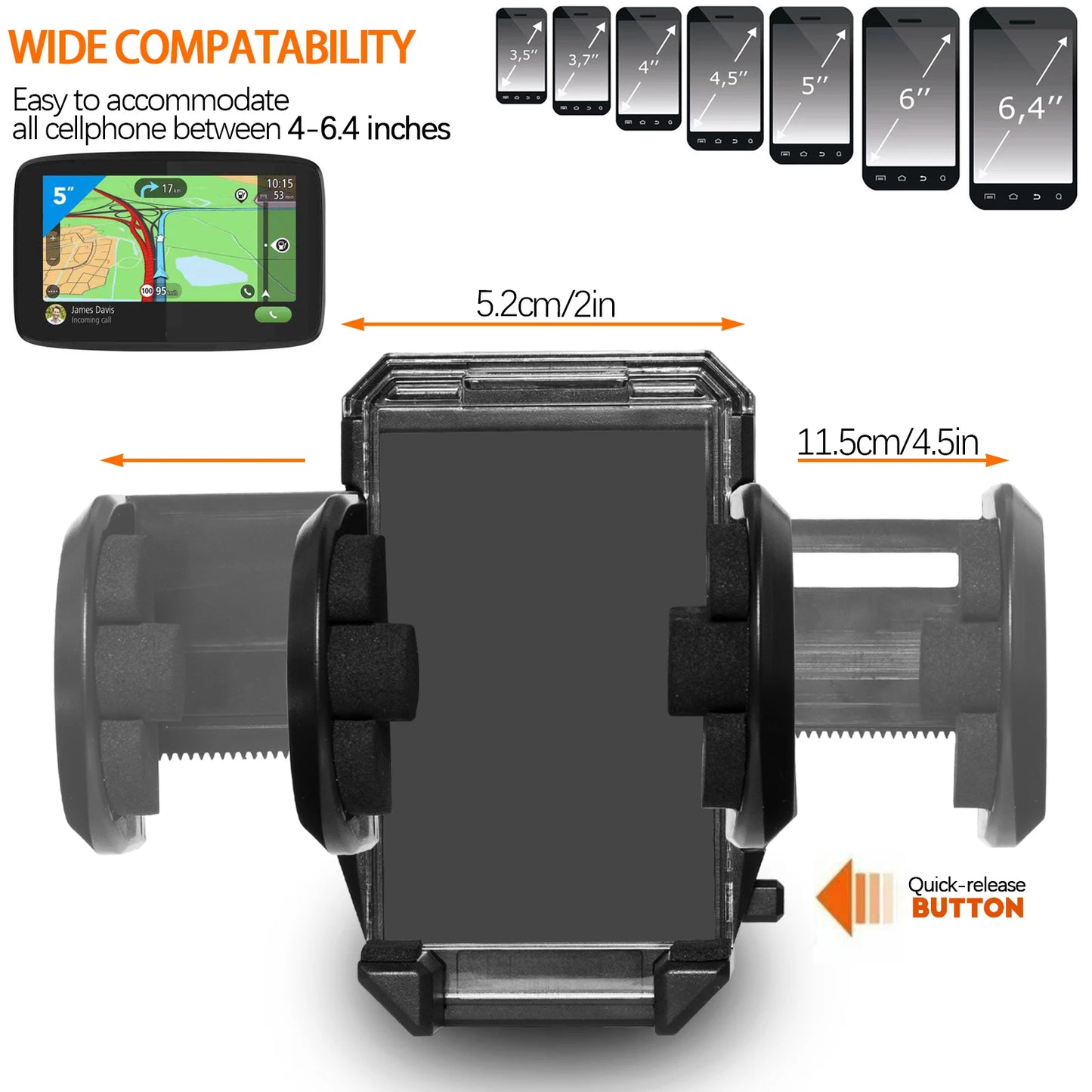 Car Holder For Phone Holders Air Vent Clip Mount Mobile Cell Stand Dashboard GPS Cradle For iPhone 13 12 Xiaomi Samsung Gravity