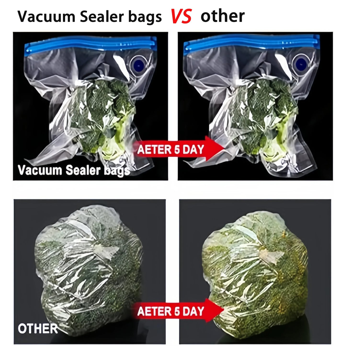 Simple operation Vacuum Sealer Machine Bag Rolls Food Sealer Compact Food Preservation System with Vacuum Bags