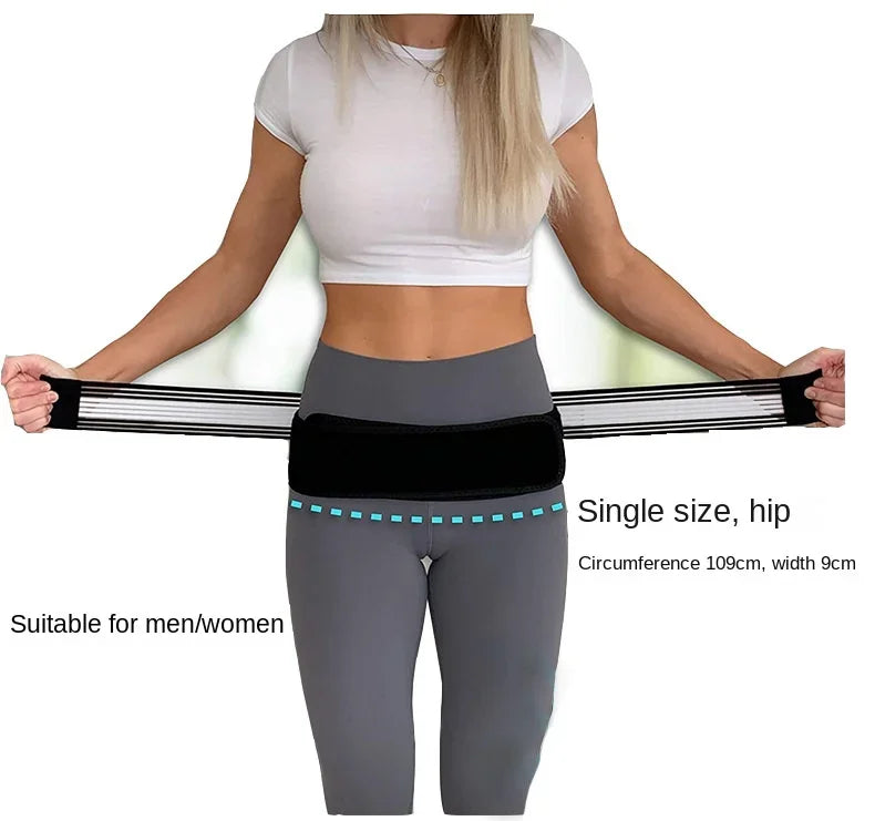 120cm Sacroiliac SI Joint Hip Belt Lower Back Support-Hip Braces for Hip Pain Pelvic Support Belt Sciatica Ease Protect