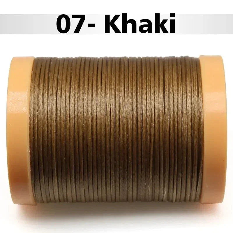 Handmade Flat Wax Thread for Leather Craft, Hand Stitching, DIY Wax Coated Strings, Repair Shoes, Sewing Tools, 0.8mm, 1.0mm