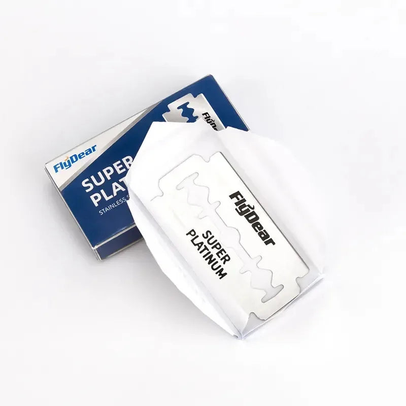 10/50/100Pcs Stainless Steel Razor Blade Old-Fashioned Manual Double-Sided Razor Blade Hairdressing Barber Shop Tools