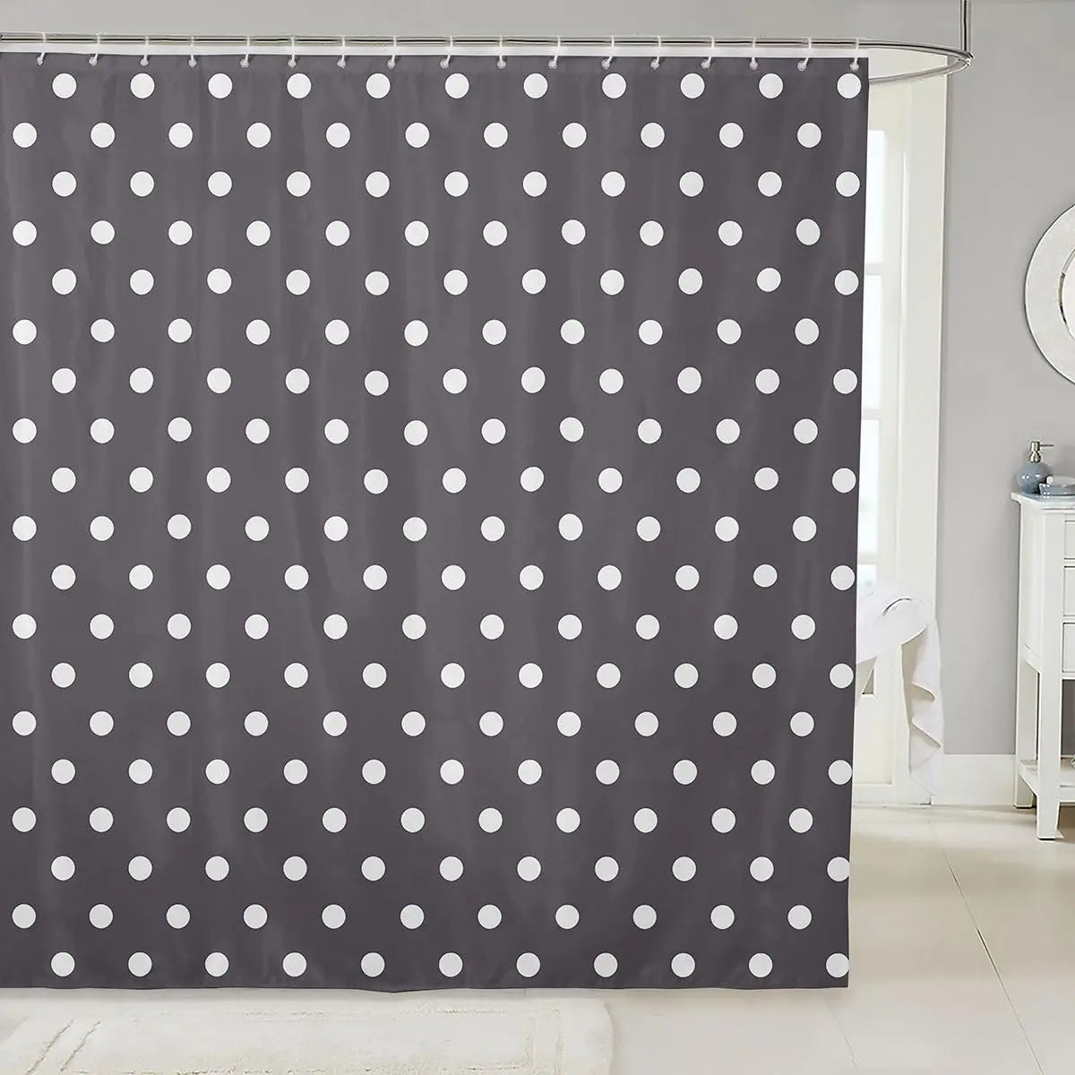 Checkered Grid Shower Curtains Buffalo Plaid Bathroom Curtain for Kids Women Men Black Brown Bathroom Accessories Geometric
