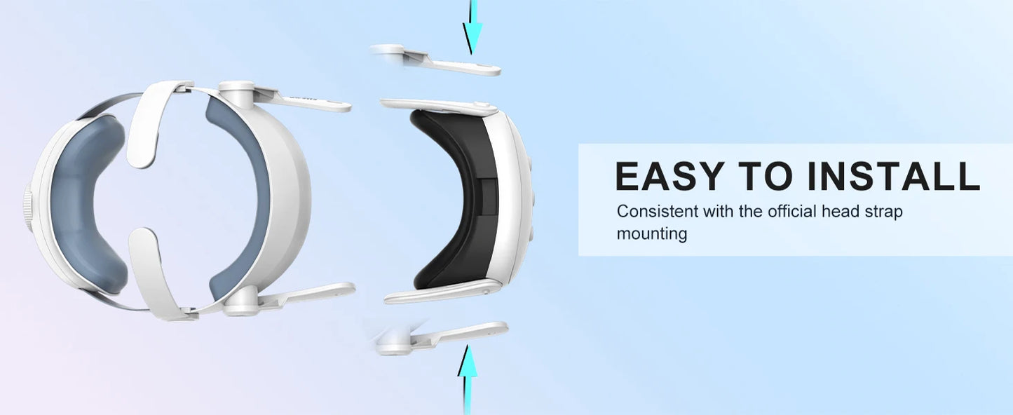 Replaceable Elite Strap for Meta Quest 3 VR Headset Improve Comfort Adjustable Head Strap for Meta Quest 3 Accessories Helmet