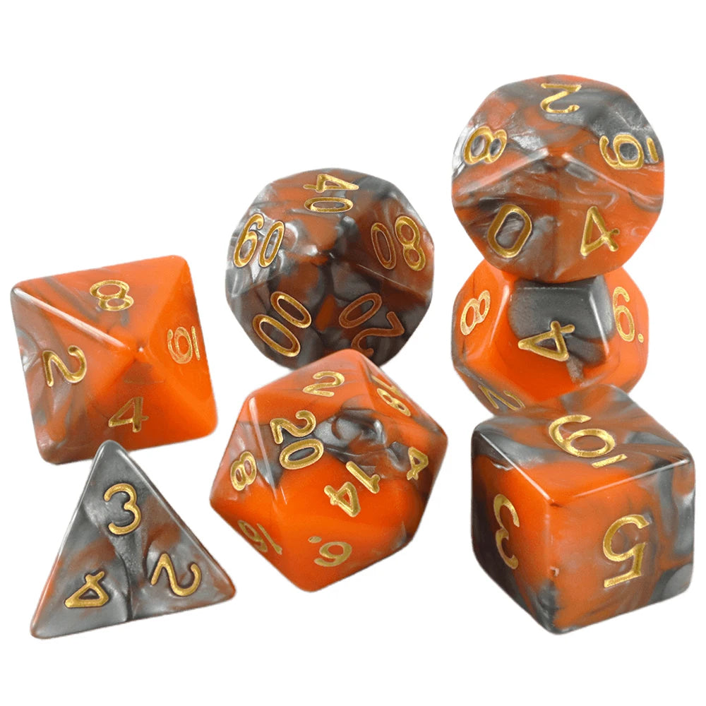Dice DND Game Dice Role Dice Mixing Colours Dice Set With Bag 9 Different Styles Available For Portable RPG TRPG Games