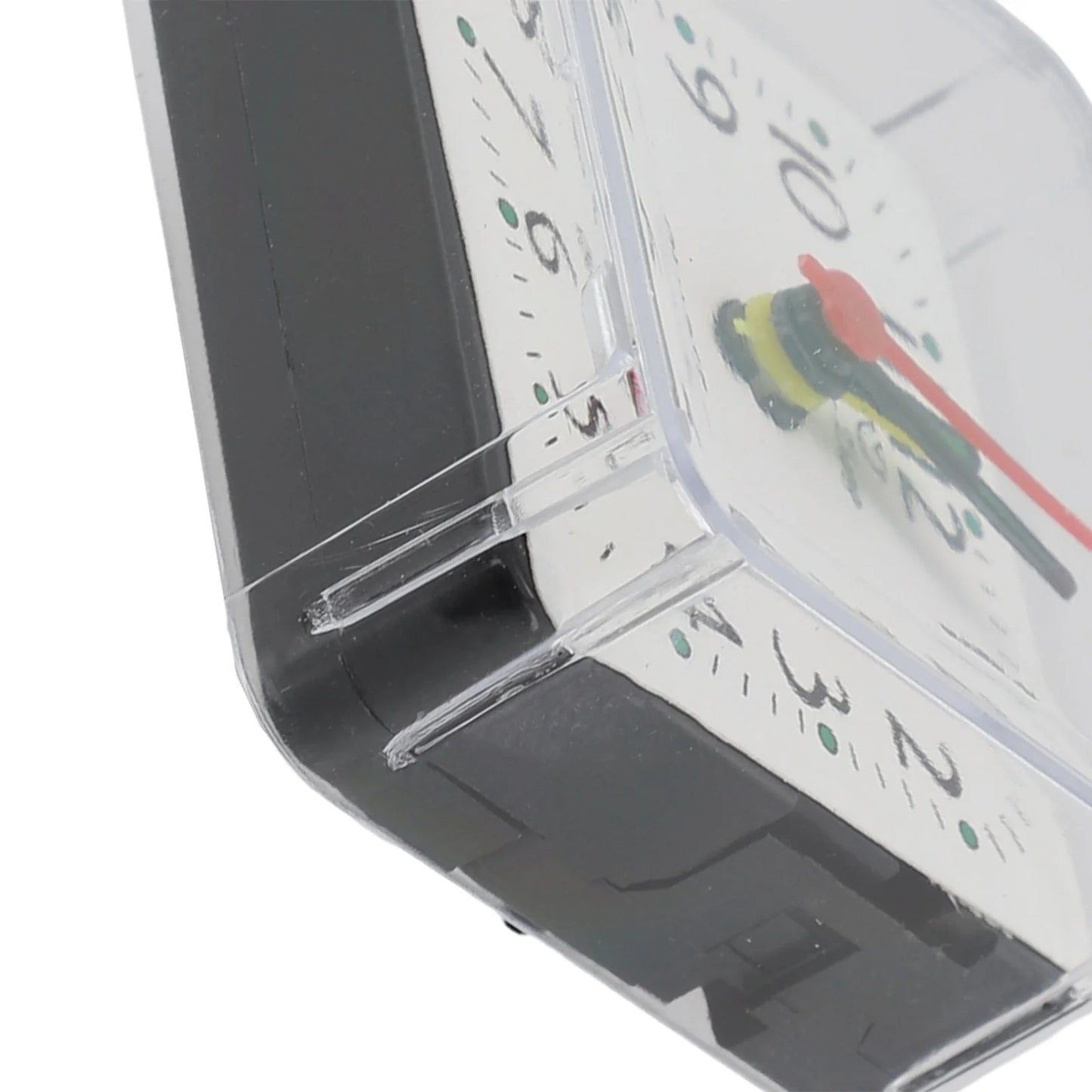 Small Battery Operated Quartz Alarm Clock with Beeping Sound for Bedside Use Featuring Clear Numbers and Reliable Performance