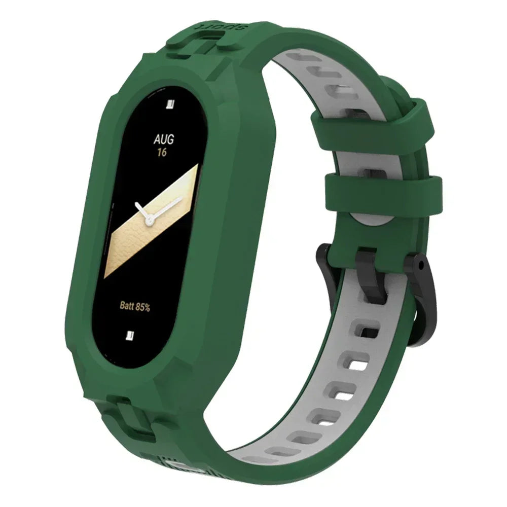 Silicone Sport Strap For Xiaomi Mi Band 9 8 7 6 5 Replacement Soft TPU Case Smartwatch Wristband For Xiaomi Mi Band 9 Bracelets