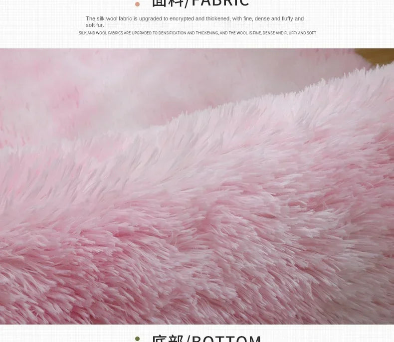 Super Soft Plush Round Rug Mat Fluffy White Carpets For Living Room Home Decor Bedroom Kid Room Decoration Salon Thick Pile
