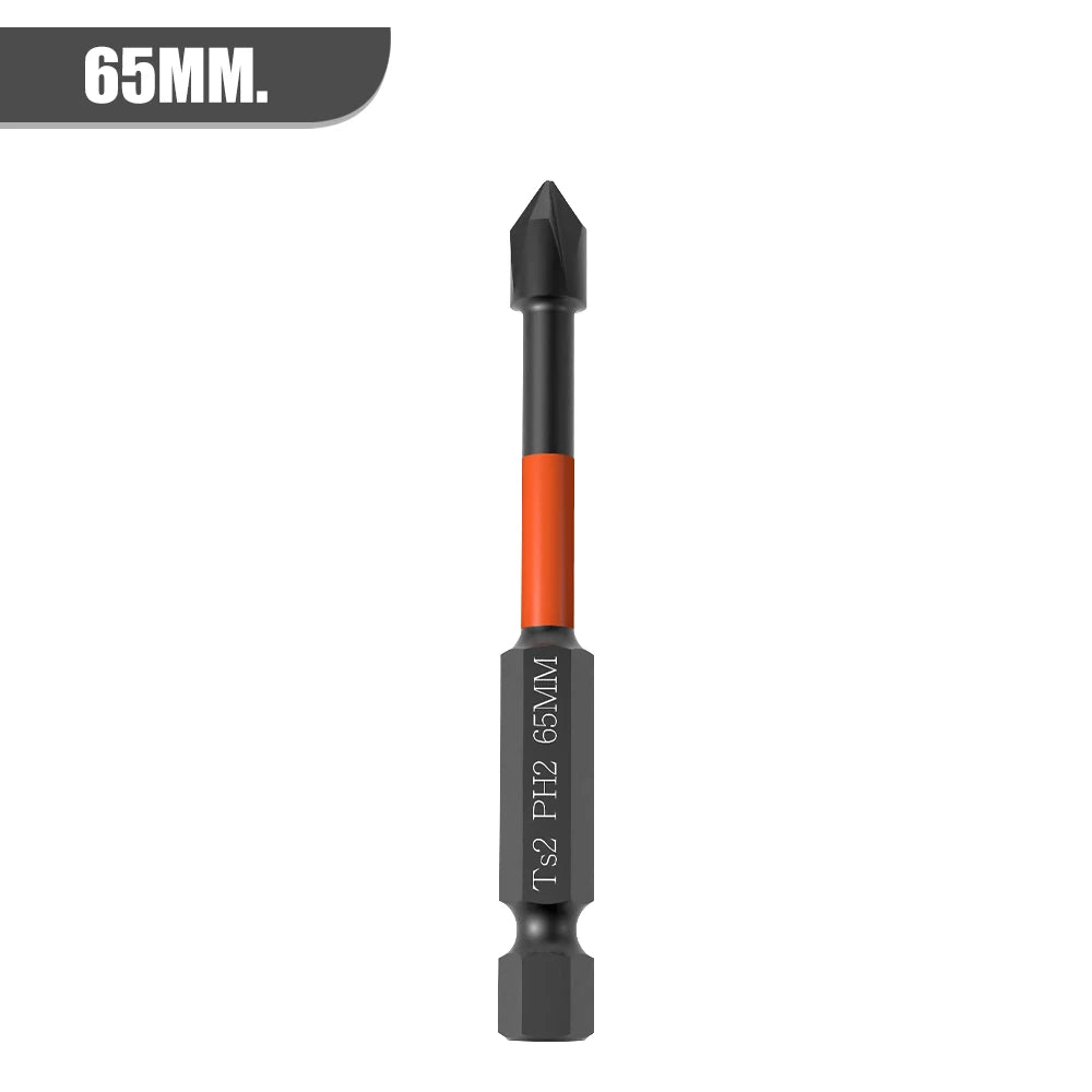 Strong Magnetic Batch Head PH2 Cross Screwdriver Set Impact Drill Bit Screw Alloy Steel Non-slip Cross Screwdriver 25-150mm