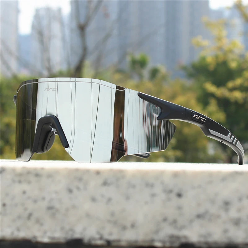 NRC Men Cycling Sunglasses UV400 TR90 Sports Bicycle Glasses MTB Mountain Bike Fishing Hiking Riding Eyewear for Women sport