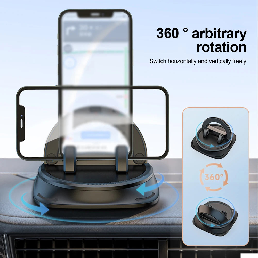 360 Degree Rotation Car Phone Holder Dashboard Stand Bracket Universal for iPhone Samsung Xiaomi Huawei Car Accessories