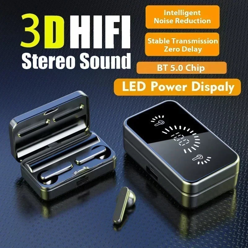 TWS Bluetooth-Compatible Earphones Stereo Sport Headset Wireless Headphone apply to smartphones