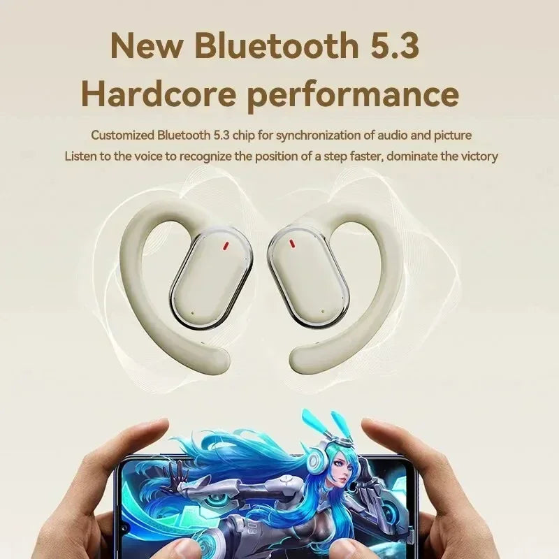 X93 Wireless Ear Hanging Headset, Noise Reduction Hanging Earphones, Waterproof Ear Earphones  Work Running Walking