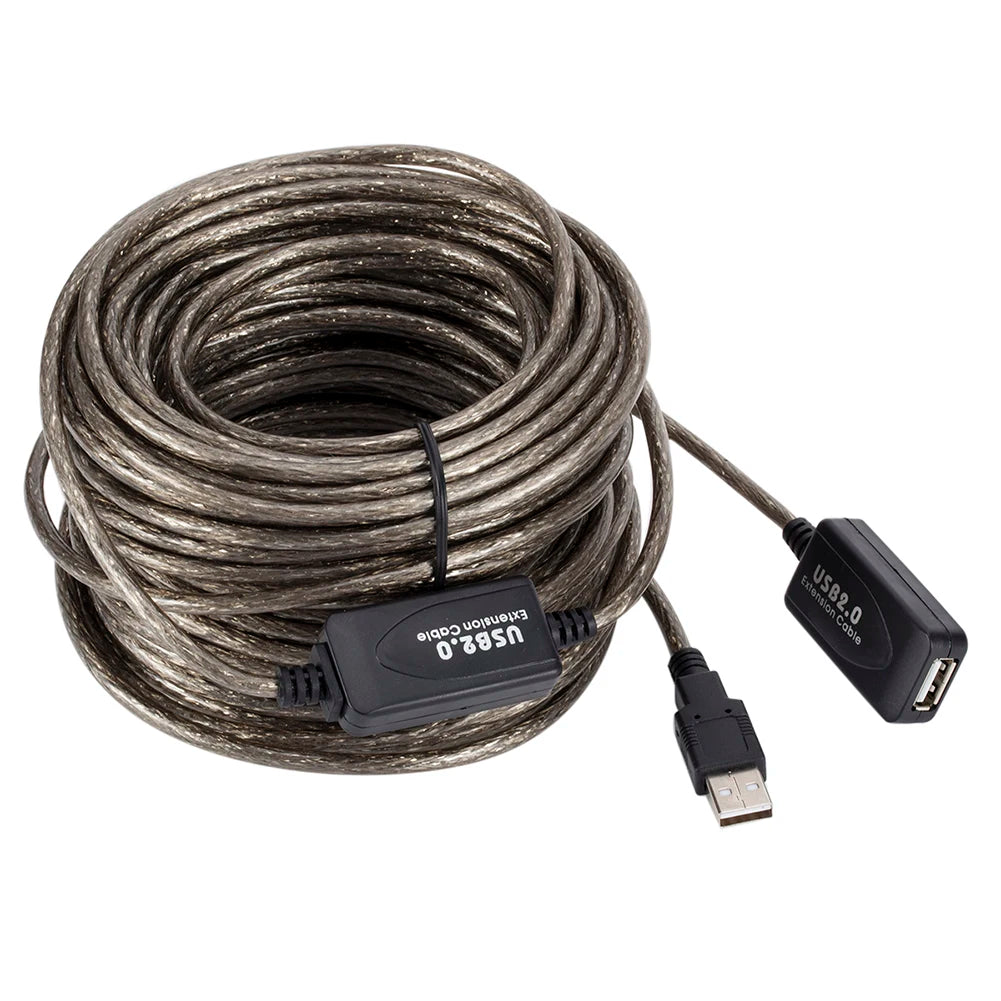 5/10/15/20m USB 2.0 Extension Cable High Speed Male To Female Active Repeater Wireless Network Card Extension Cord USB Adapter
