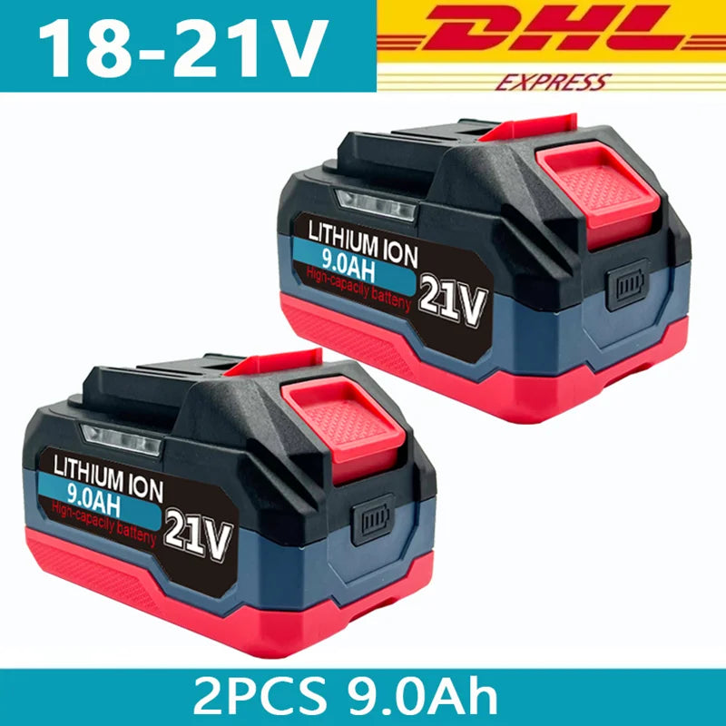 18V 21V 6.0 9.0 12.0Ah Rechargeable Lithium Battery For Makita 18v Power Tools Cordless Wrench Saw Drill Grinder Screwdriver .