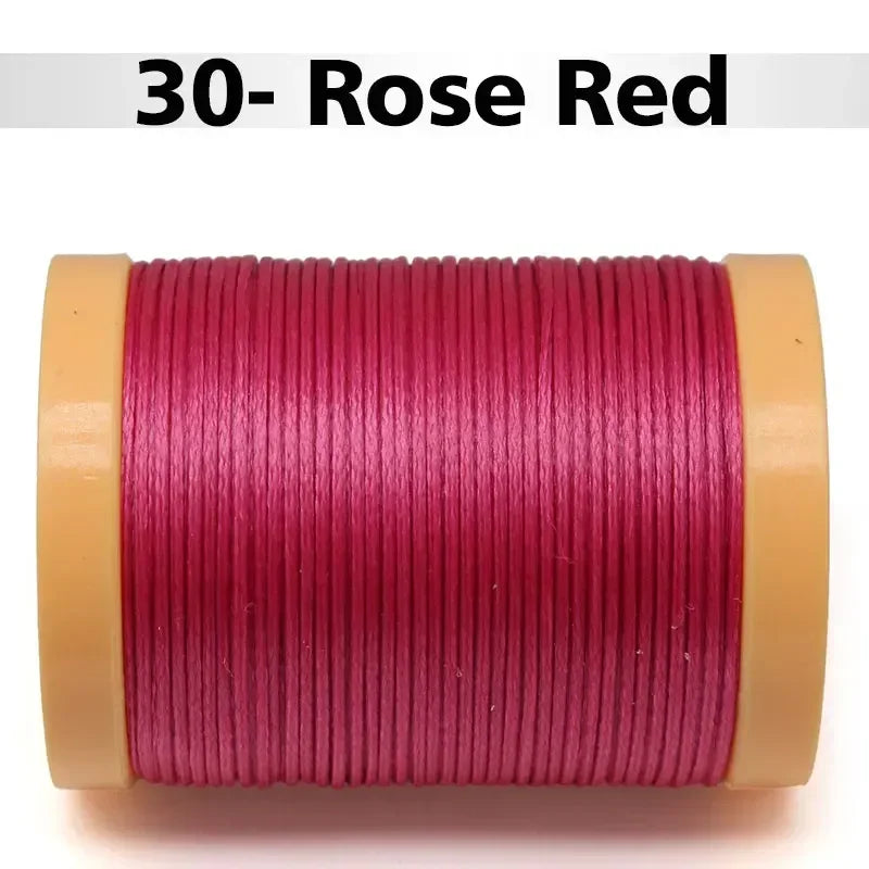 Handmade Flat Wax Thread for Leather Craft, Hand Stitching, DIY Wax Coated Strings, Repair Shoes, Sewing Tools, 0.8mm, 1.0mm