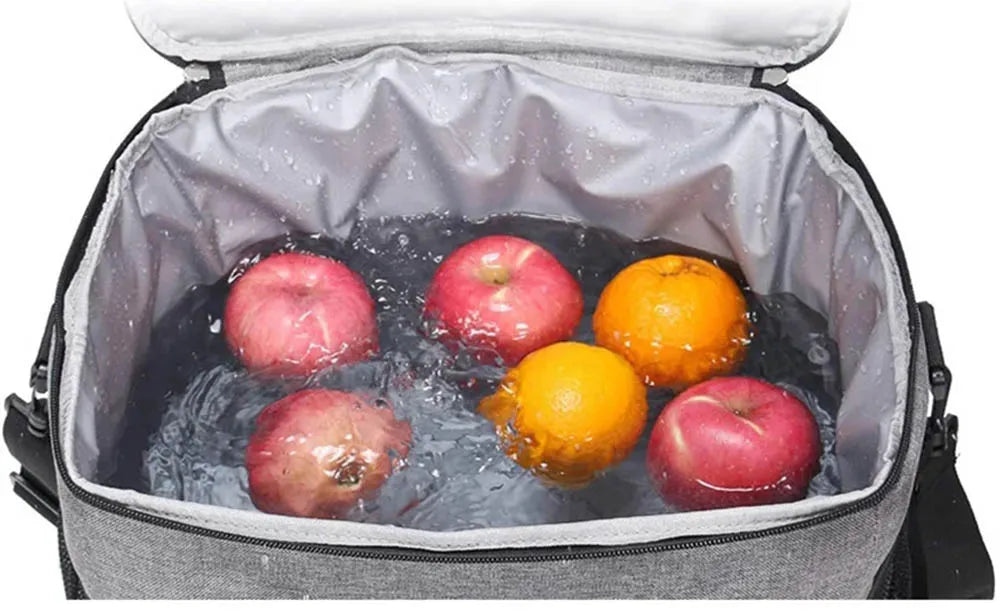 35L Large Capacity Collapsible Cooler Bag Insulated Picnic Lunch Bag Box Cooling Bag for Outdoor Travel Camping BBQ Family Party