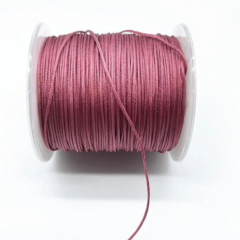 100M/Roll 0.8mm Nylon Cord Thread Chinese Knot Macrame Cord Bracelet Braided String DIY Tassels Beading Shamballa String Thread