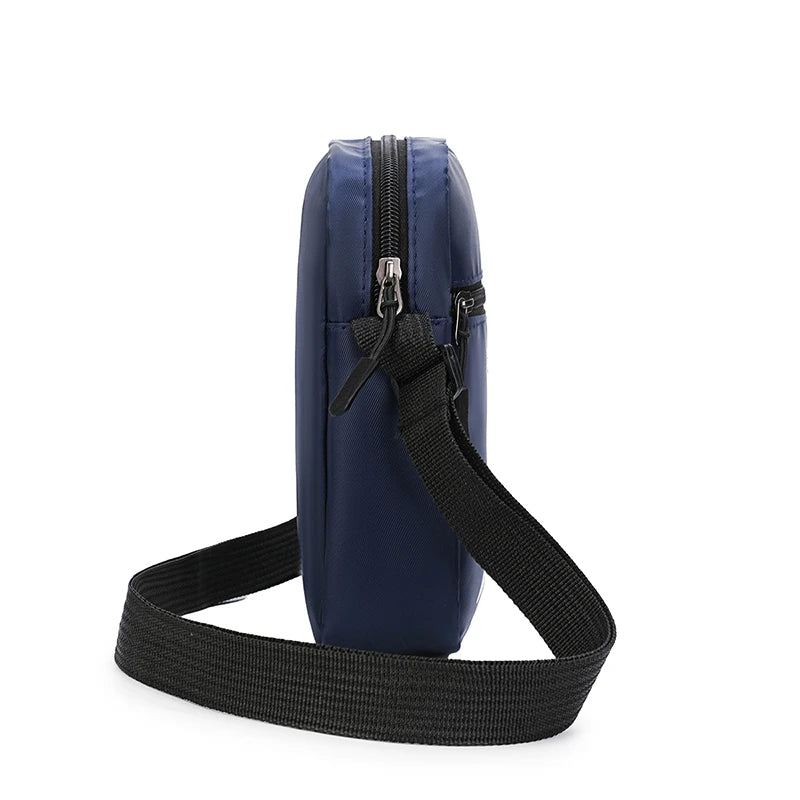 Men's Casual Oxford Shoulder Bag - Unisex Crossbody Phone Pouch with Adjustable Strap (Travel Waist Pack & Chest Bag)