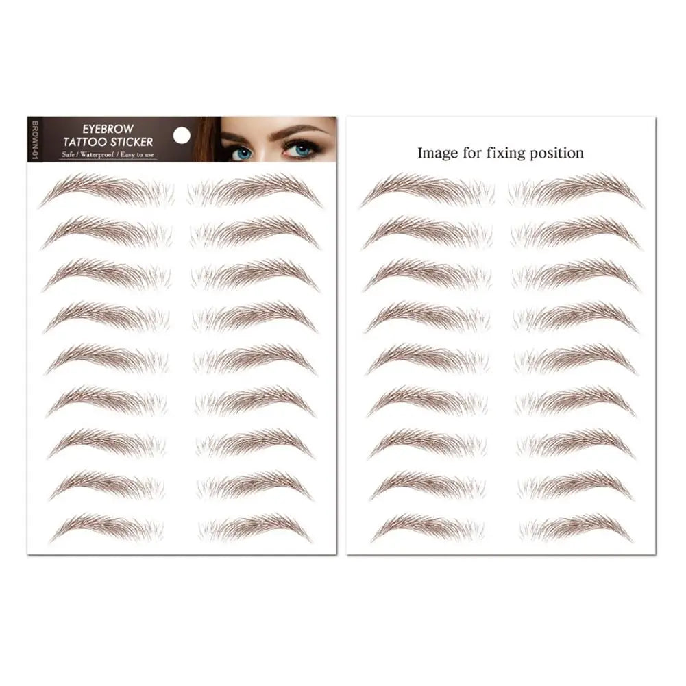 6D Hair Like Eyebrows Stickers Makeup Waterproof Eyebrow Eyebrow Long Natural Hair-liked Authentic Eyebrow Tattoo Sticker