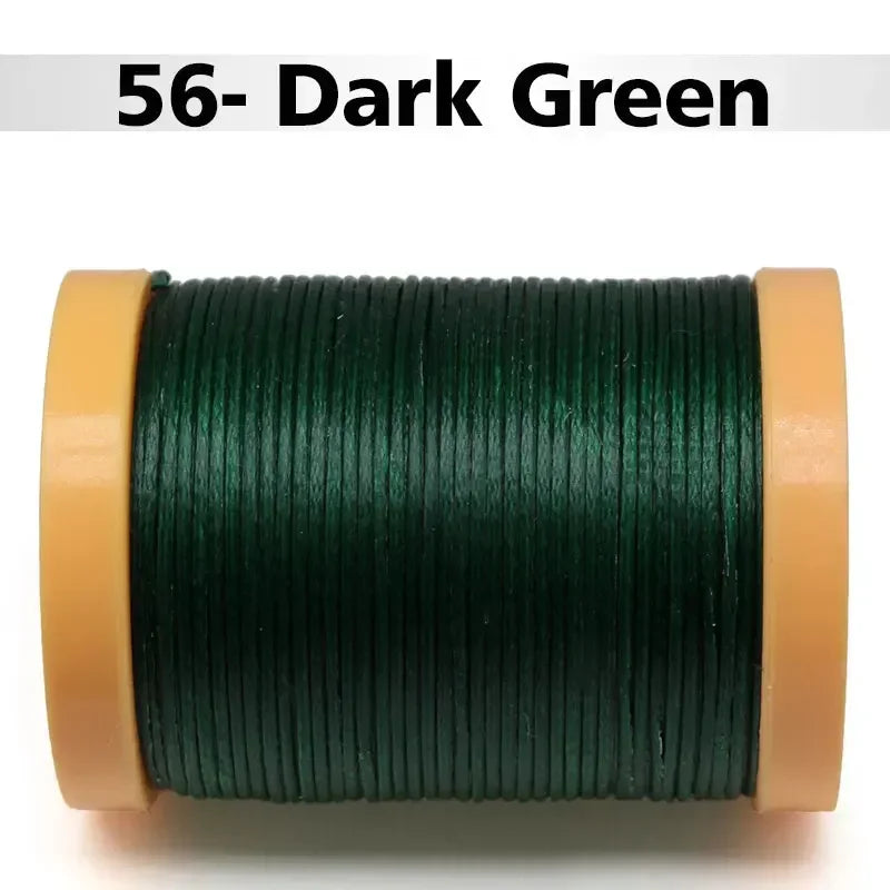 Handmade Flat Wax Thread for Leather Craft, Hand Stitching, DIY Wax Coated Strings, Repair Shoes, Sewing Tools, 0.8mm, 1.0mm