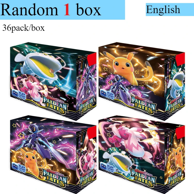 Pokémon Card 360 Pcs/Box English Brilliant Stars 151 Prismatic Evolutions PARADOX RIFT Battle Transaction Card Game Popular Gift
