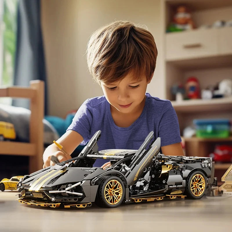 67129 Car MOC 1280pcs Building Blocks Car and Construction Toy Adult Collectible Cars Set to Build 1:14 Scale Sports Car Model