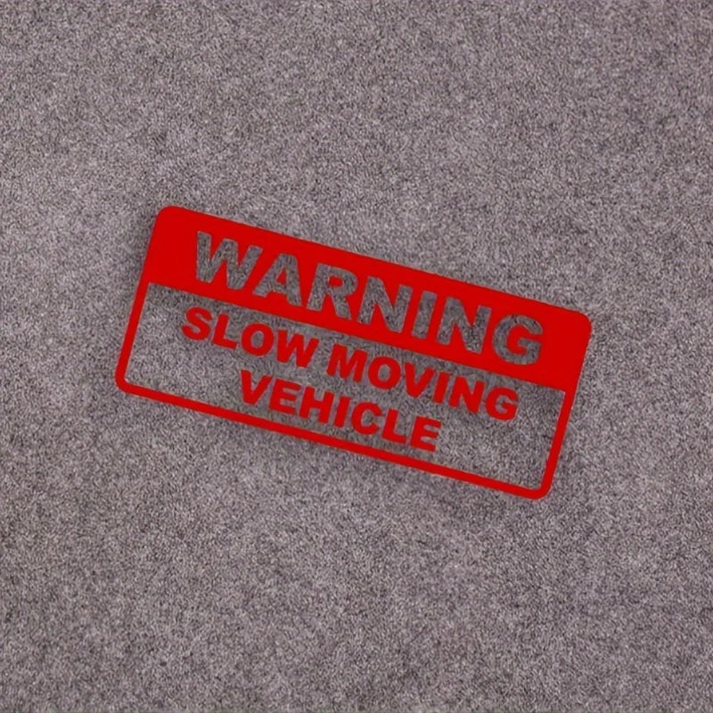 Warning slow driving car sticker PVC cool car sticker exterior decoration accessories warning car decal modeling