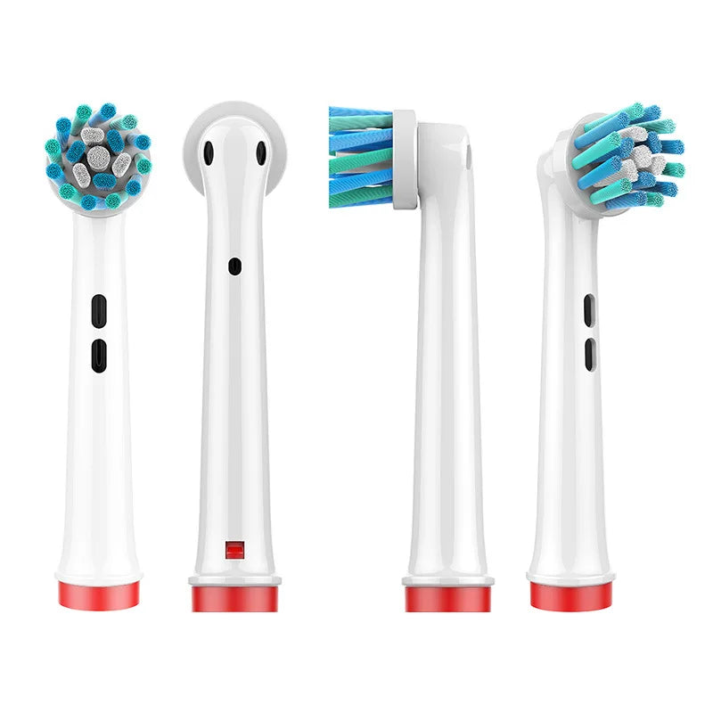 4pcs EB50 Cross Action Replacement Brush Heads For Oral B D12 D16 D100 3757 3709 pro3 pro1max electric toothbrush