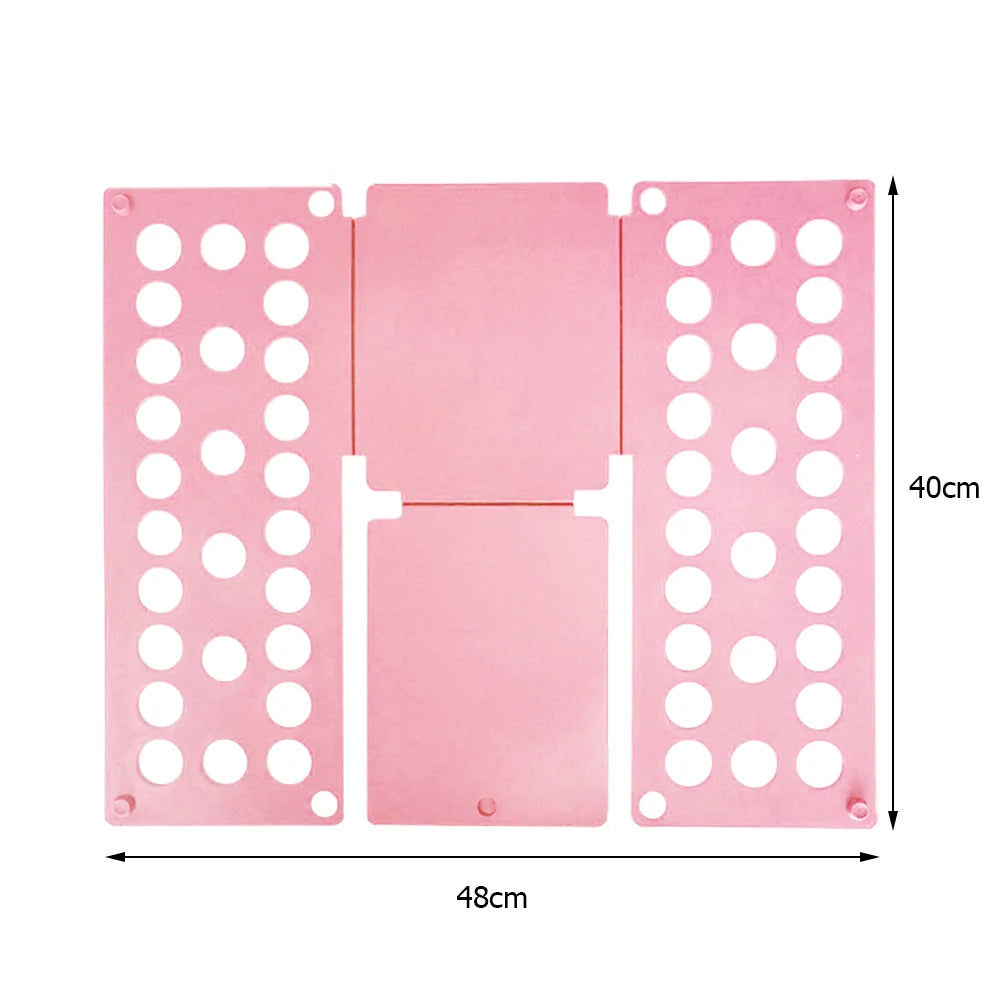 68cm/48cm Plastic Clothes Folding Board Durable Kids Laundry Folder Easy and Fast Shirt Folding Board Home Storage Tool for Kids