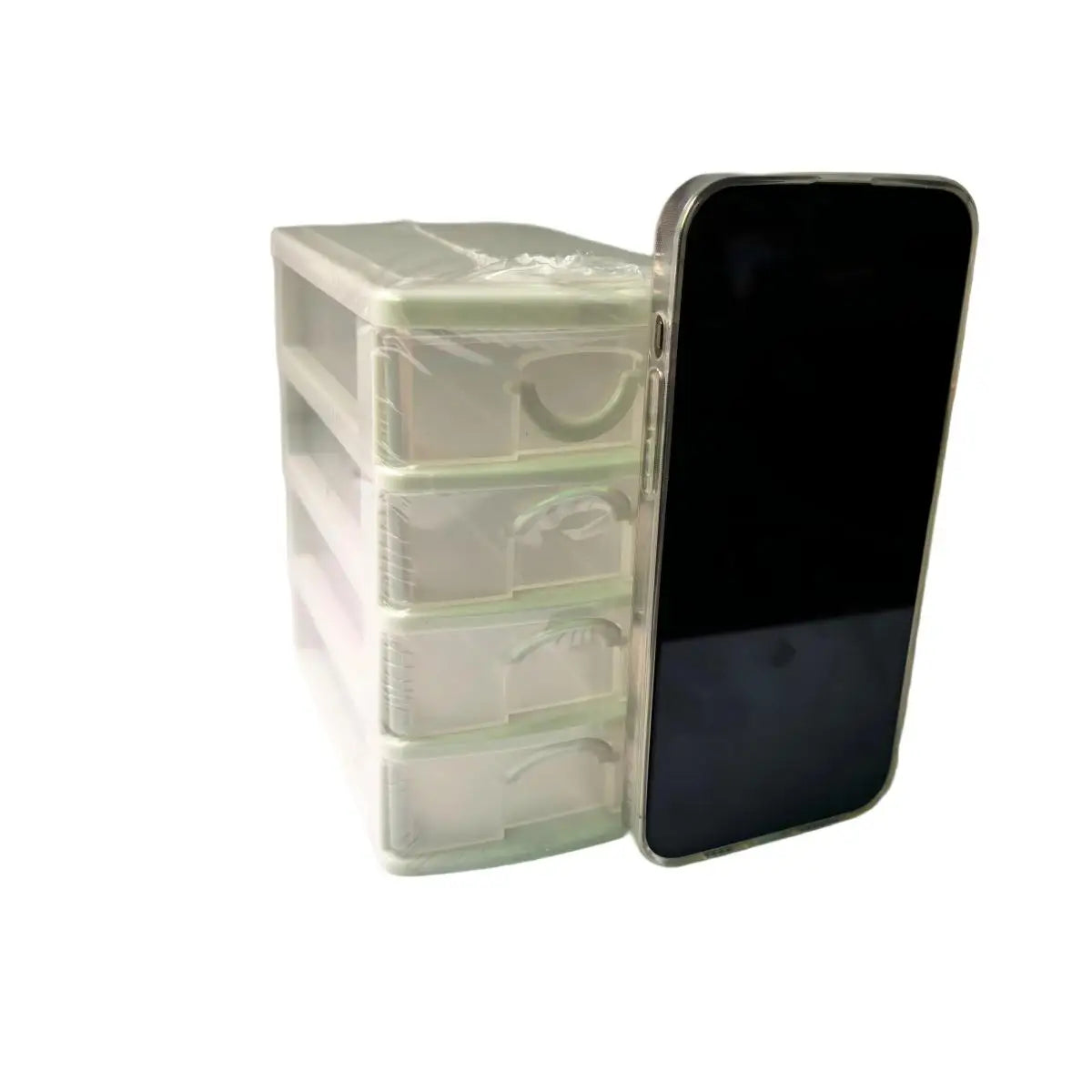 4-layer drawer-style jewelry storage box, rhinestone storage box, transparent earring storage box
