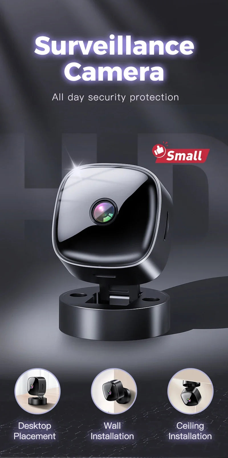 Lenovo Wifi Camera 6K HD Mini Camera Wireless Security Protection Remote Monitor Camcorders Video Surveillance Home Smart Camera