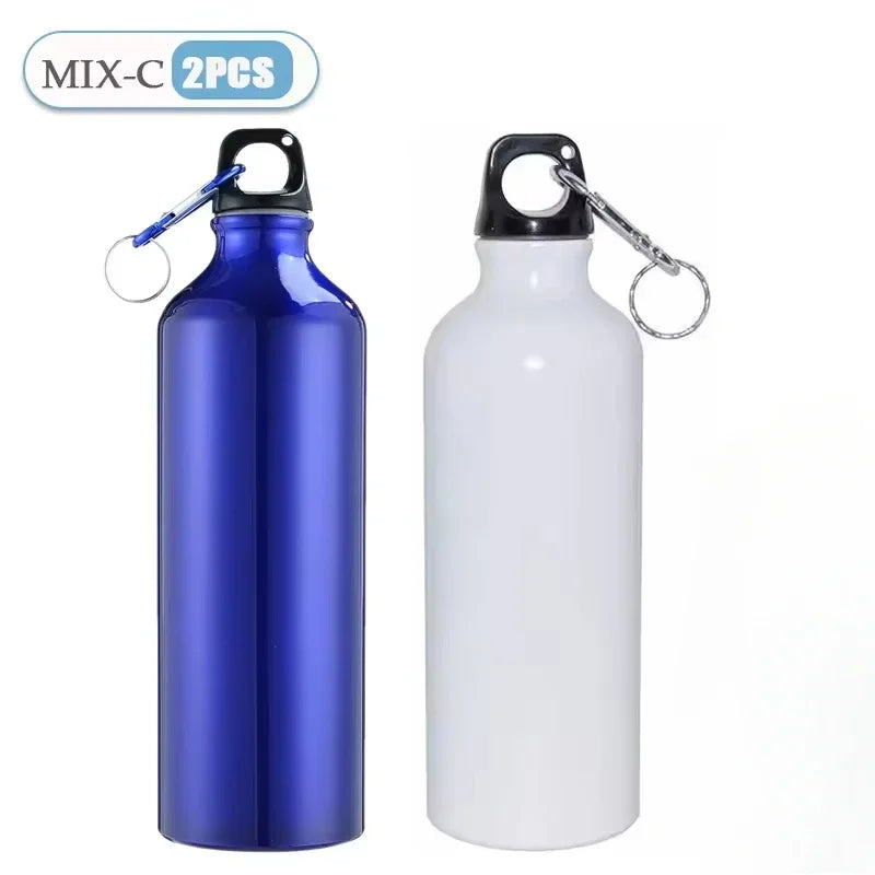500/750mL Aluminum Outdoor Bike Sports Water Bottle Drinking Kettle Drinking Cup Leakproof Water Jug for Travel Running Camping