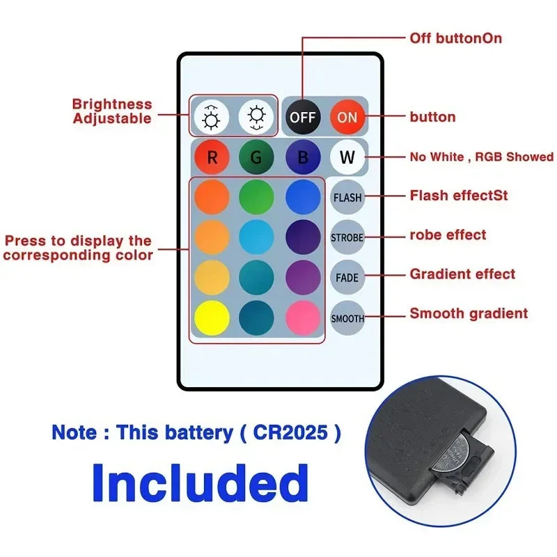 Smart LED Gaming Light Strip RGB 5050 USB 5V Music Sync 24/44key Remote APP Control Flexible Tape for Gaming Room TV Backlight