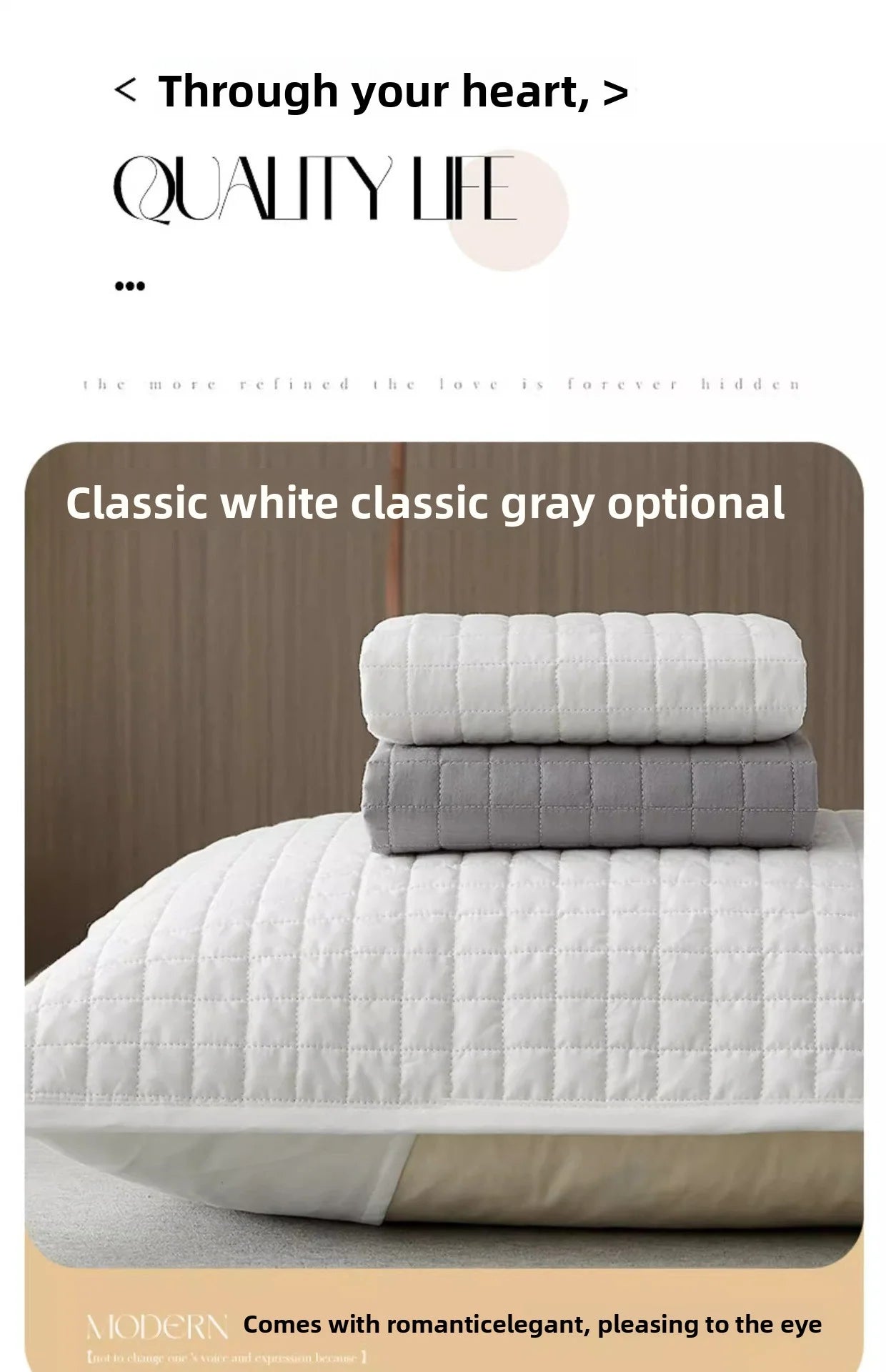 Clip Pillow Cover Head oil Isolation layer Pillow Case Protector Waterproof Anti Mite Pillow Core Protection (No Pillow) 72X45cm